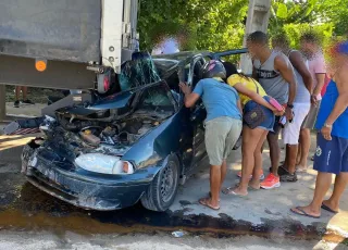 Vítima fatal – Motorista perde controle e se choca com carreta parada, na Presidente Getúlio Vargas