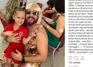 Viúvo se veste de mulher para participar da festa do “Dia das Mães” na escola da filha