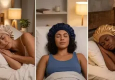 Você acorda com frizz e cachos amassados? Veja para que serve a touca de cetim e como usar em cabelos lisos, cacheados e crespos