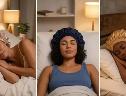 Você acorda com frizz e cachos amassados? Veja para que serve a touca de cetim e como usar em cabelos lisos, cacheados e crespos