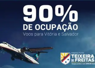 Voos diretos de Teixeira para Salvador e Vitória mantém lotação superior a 90%