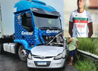 Zagueiro do Portuguesa/RJ morre em acidente na BR 101 na Bahia