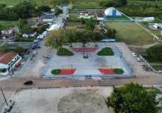 Zico de Baiato entrega quinta praça pública neste ano preservando paisagem natural e oferecendo lazer em Taquari